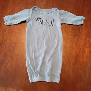 Yoga Sprout Blue Long Sleeve Gown